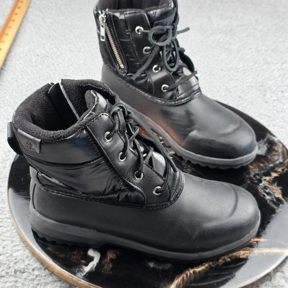 Sperry Maritime‎ Repel Boot Womens 6 Black Waterproof Insulated STS86687